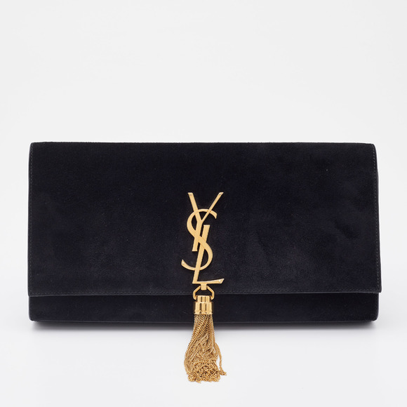 Yves Saint Laurent Bags Saint Laurent Black Suede Kate Tassel